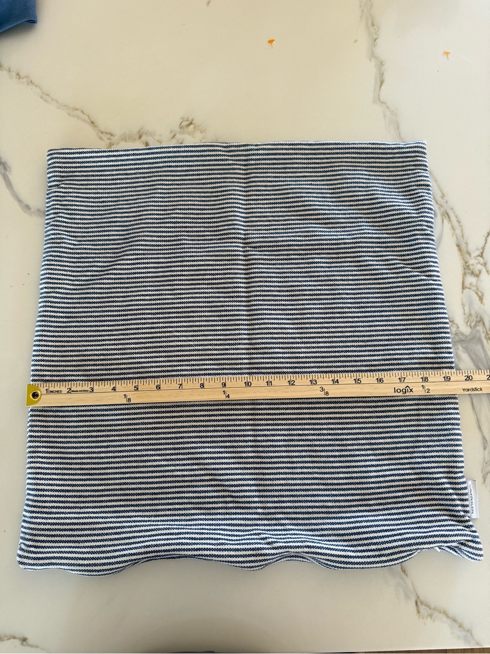Calvin Klein pillow cover - ticking stripe